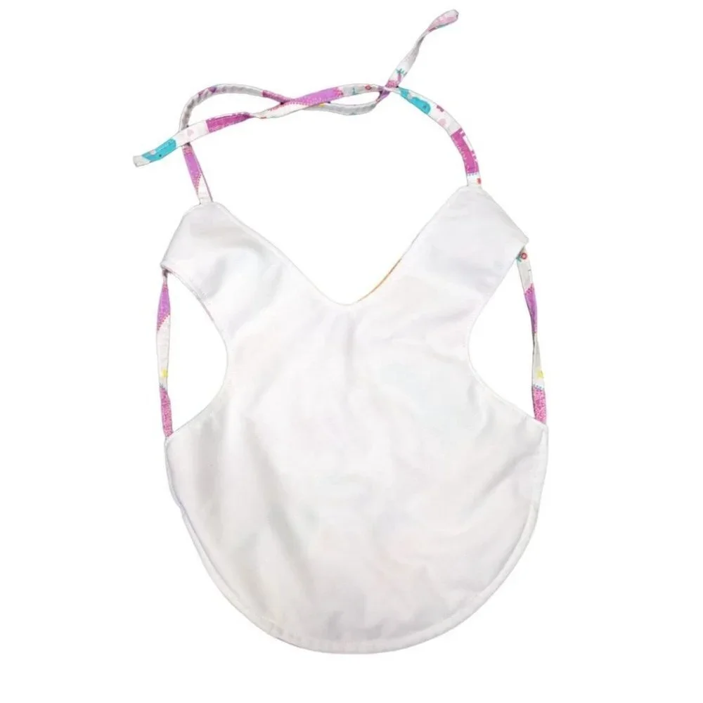 Handmade Cloth Dinosaur Bib with Crumb catcher